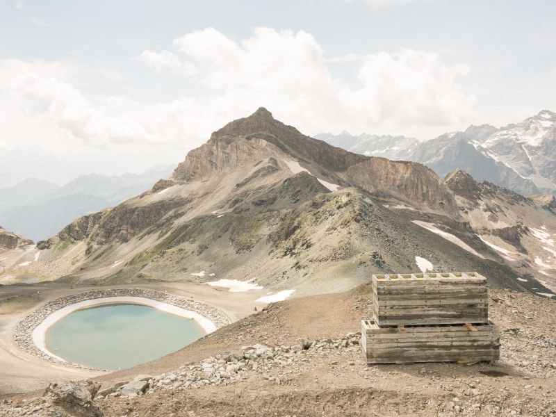 Artificial reservoir Gran Sometta, 2.982 m. From the serie Apine hiatus Snow no longer tastes like snow - a Photographic Art by Filippo Poli